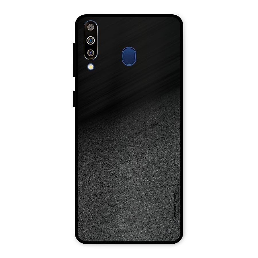 Black Grey Noise Fusion Metal Back Case for Galaxy M30