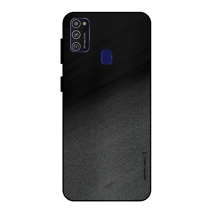 Black Grey Noise Fusion Metal Back Case for Galaxy M30s