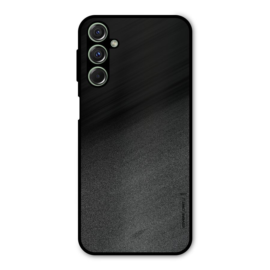 Black Grey Noise Fusion Metal Back Case for Galaxy M34