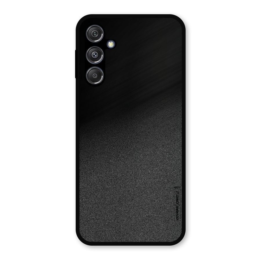 Black Grey Noise Fusion Metal Back Case for Galaxy M34 5G
