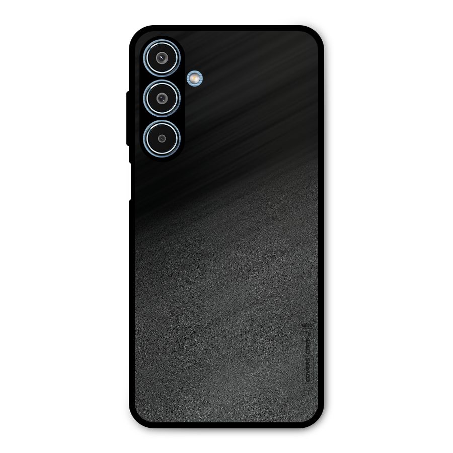Black Grey Noise Fusion Metal Back Case for Galaxy M35