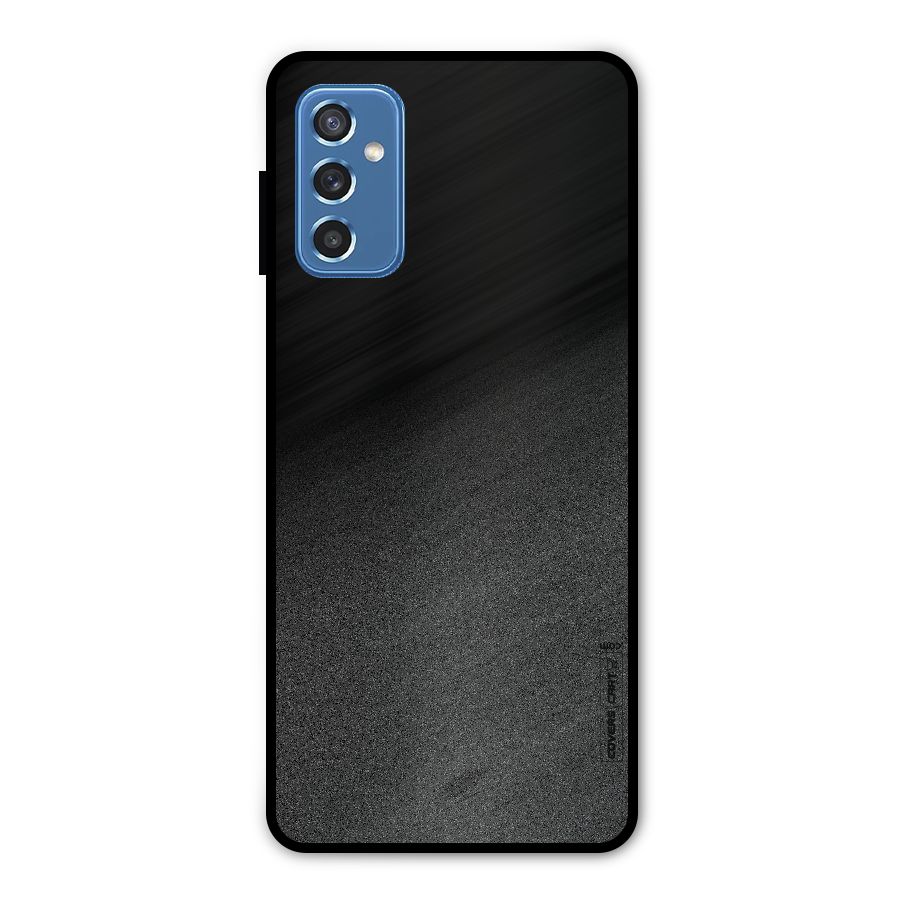 Black Grey Noise Fusion Metal Back Case for Galaxy M52 5G