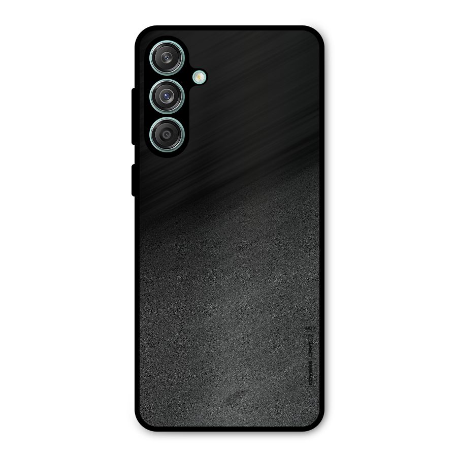Black Grey Noise Fusion Metal Back Case for Galaxy M55 5G
