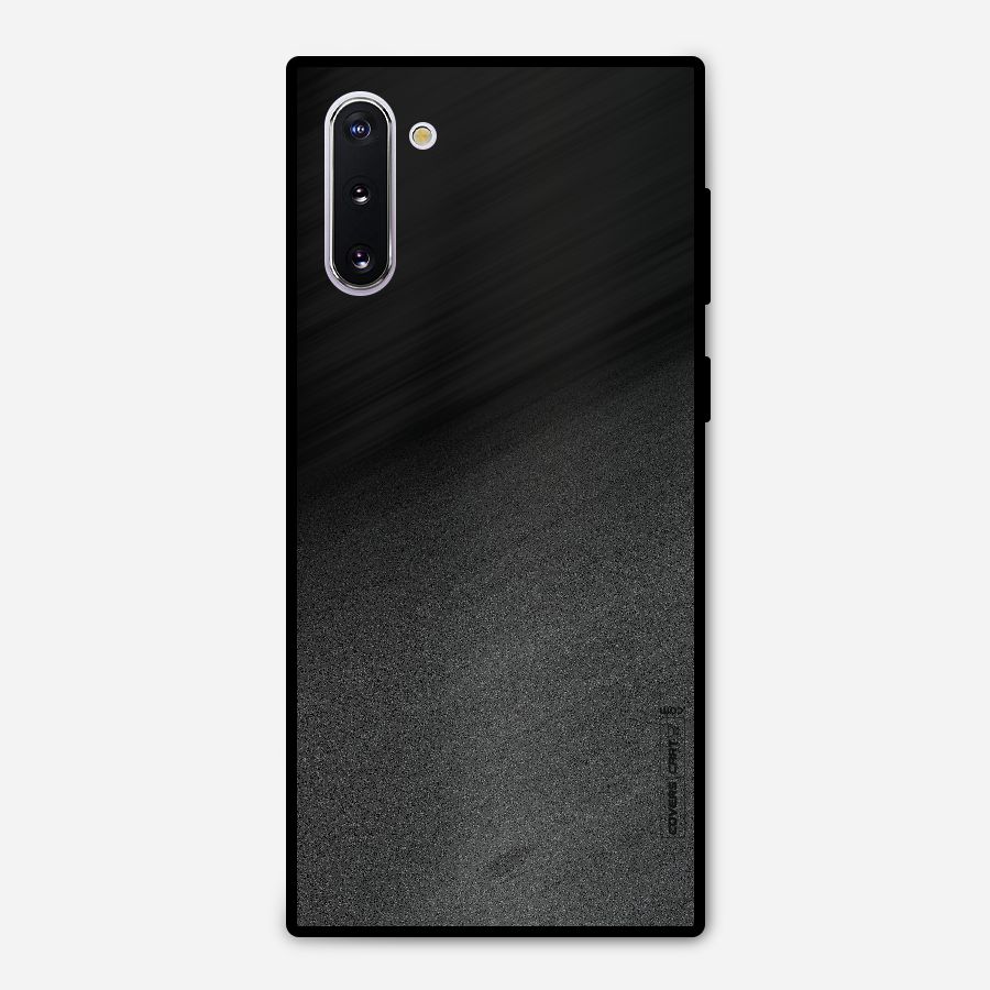Black Grey Noise Fusion Metal Back Case for Galaxy Note 10