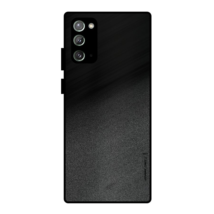 Black Grey Noise Fusion Metal Back Case for Galaxy Note 20