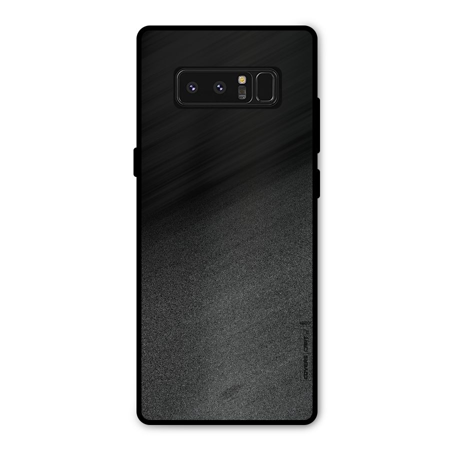 Black Grey Noise Fusion Metal Back Case for Galaxy Note 8