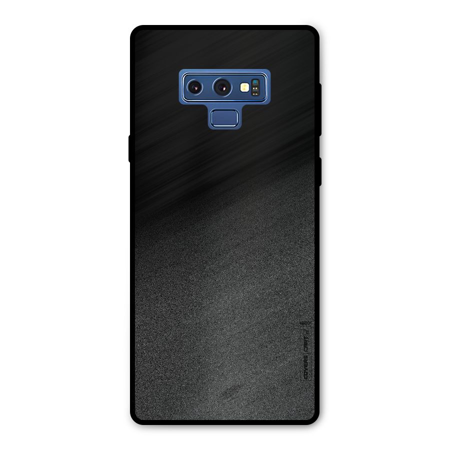 Black Grey Noise Fusion Metal Back Case for Galaxy Note 9