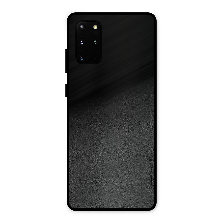 Black Grey Noise Fusion Metal Back Case for Galaxy S20 Plus