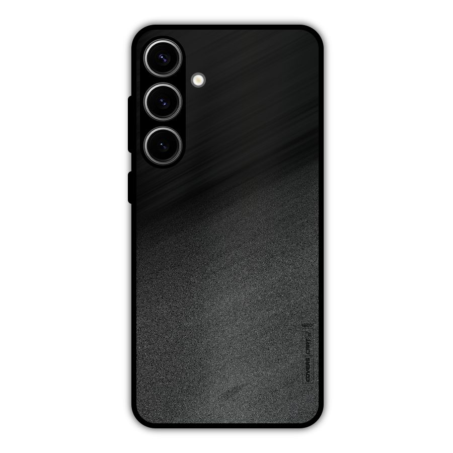 Black Grey Noise Fusion Metal Back Case for Galaxy S24 Plus