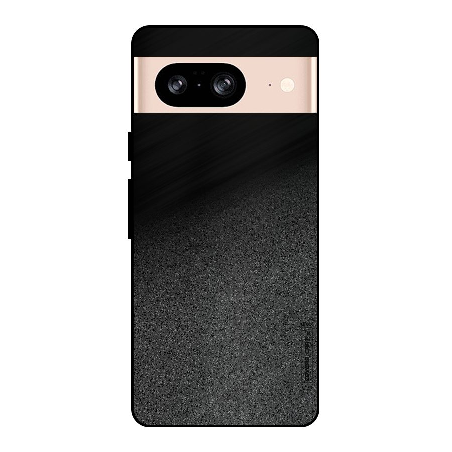 Black Grey Noise Fusion Metal Back Case for Google Pixel 8