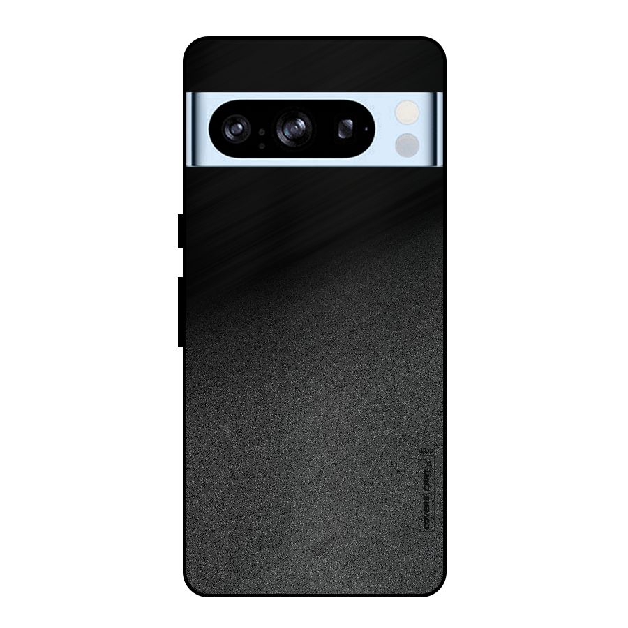 Black Grey Noise Fusion Metal Back Case for Google Pixel 8 Pro