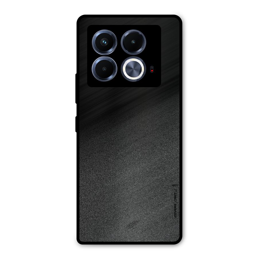 Black Grey Noise Fusion Metal Back Case for Infinix Note 40 5G
