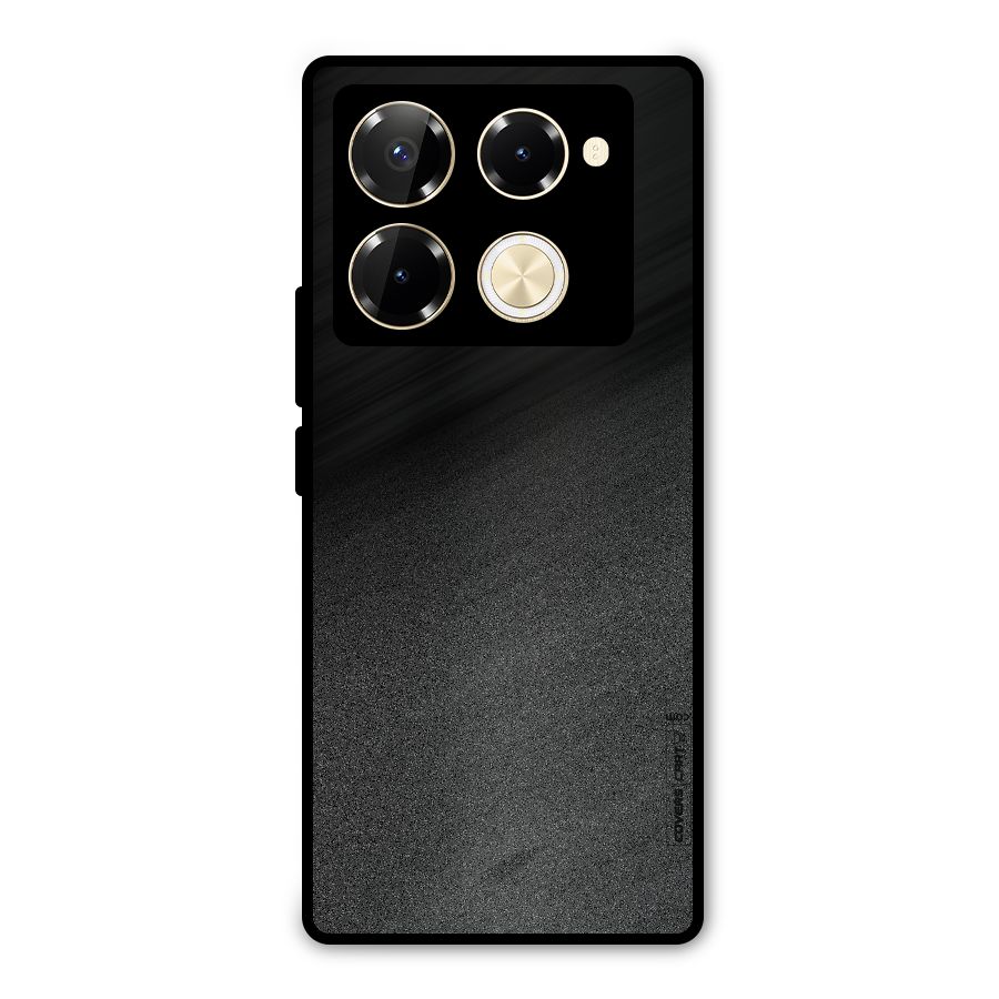 Black Grey Noise Fusion Metal Back Case for Infinix Note 40 Pro