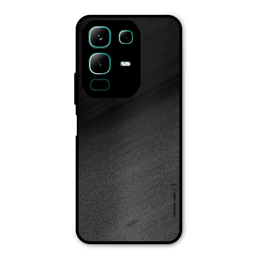 Black Grey Noise Fusion Metal Back Case for Infinix Note 50x