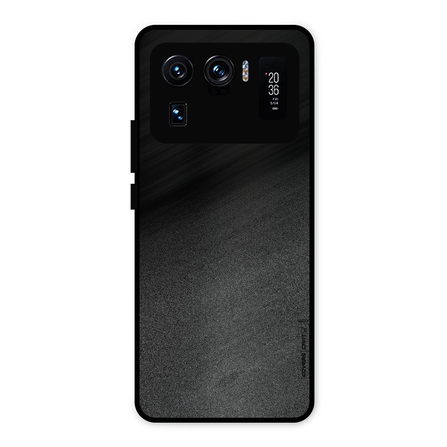 Black Grey Noise Fusion Metal Back Case for Mi 11 Ultra