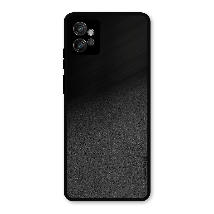 Black Grey Noise Fusion Metal Back Case for Moto G32