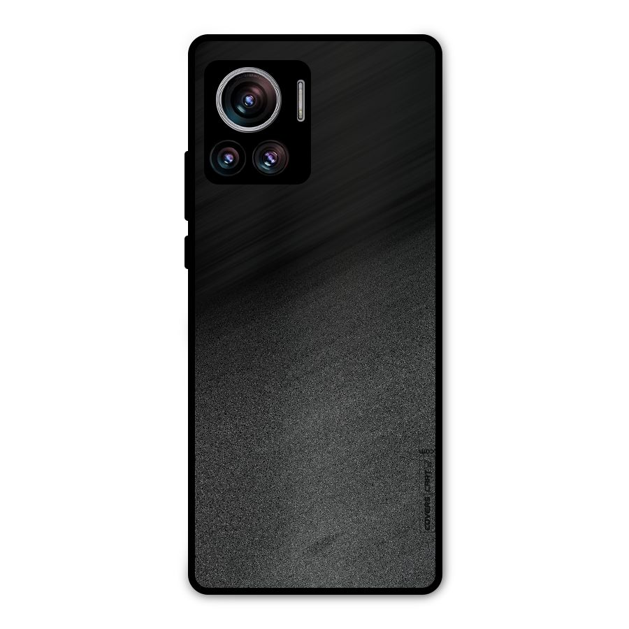 Black Grey Noise Fusion Metal Back Case for Motorola Edge 30 Ultra