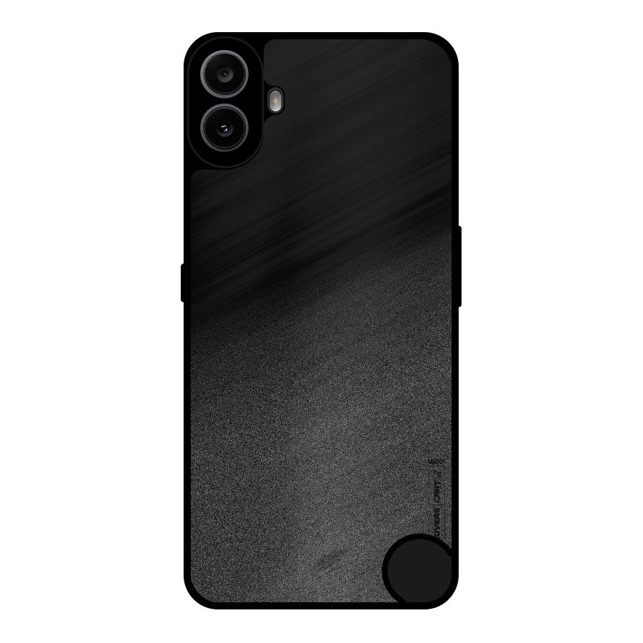 Black Grey Noise Fusion Metal Back Case for Nothing CMF Phone 1