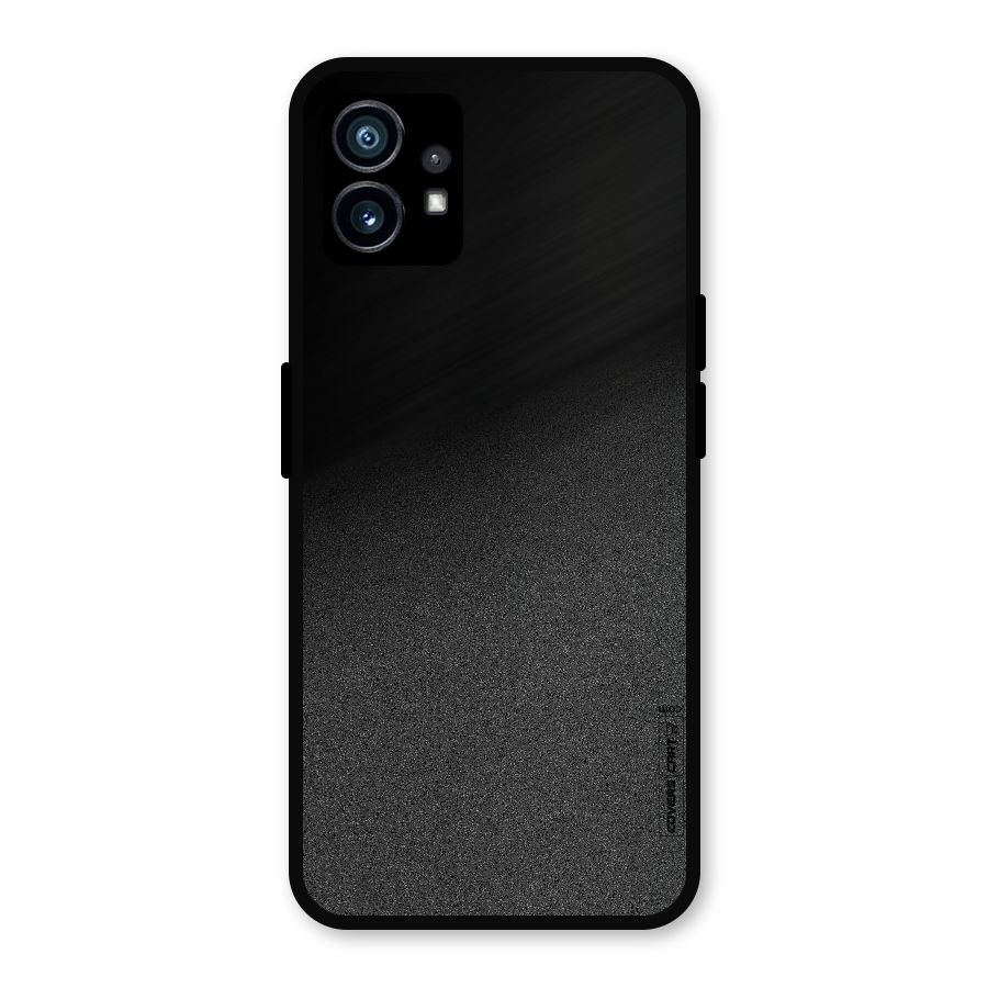 Black Grey Noise Fusion Metal Back Case for Nothing Phone 1