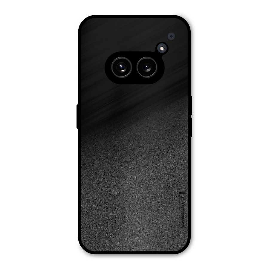 Black Grey Noise Fusion Metal Back Case for Nothing Phone 2a Plus
