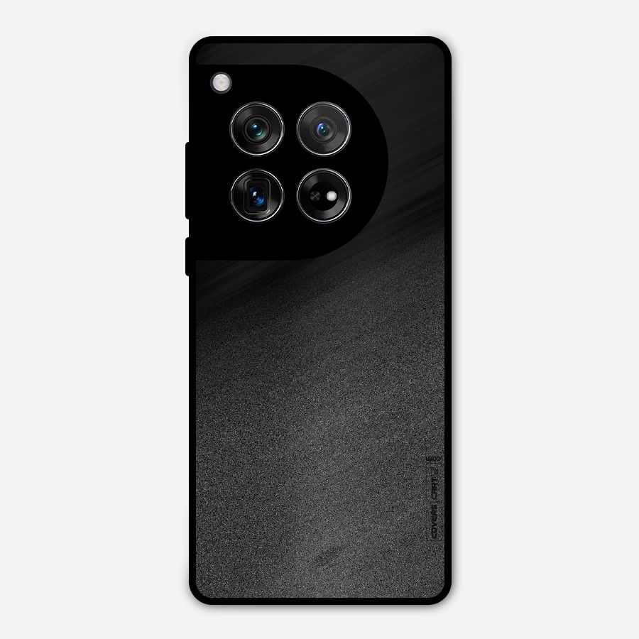 Black Grey Noise Fusion Metal Back Case for OnePlus 12