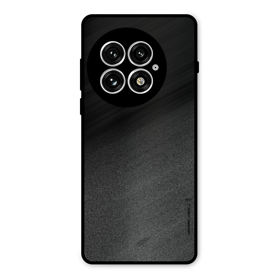Black Grey Noise Fusion Metal Back Case for OnePlus 13