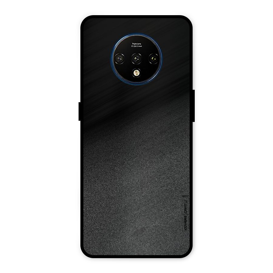 Black Grey Noise Fusion Metal Back Case for OnePlus 7T