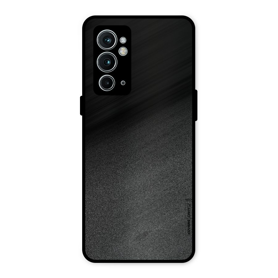 Black Grey Noise Fusion Metal Back Case for OnePlus 9RT 5G