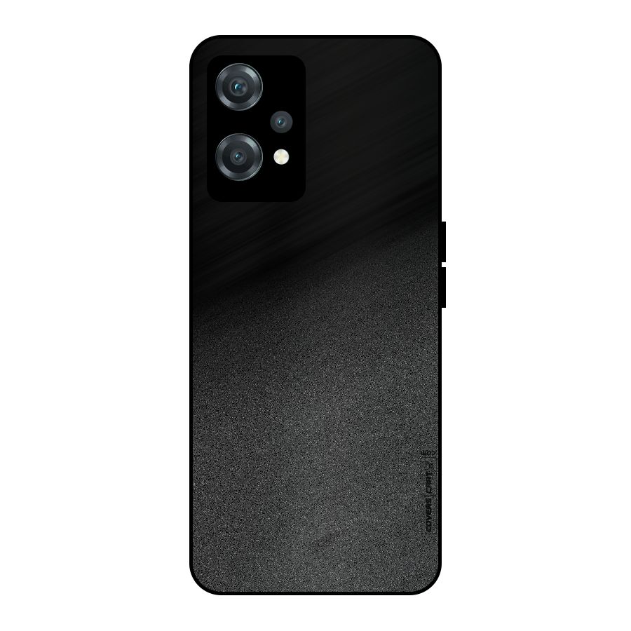 Black Grey Noise Fusion Metal Back Case for OnePlus Nord CE 2 Lite 5G