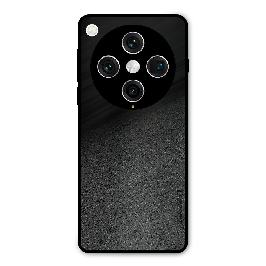 Black Grey Noise Fusion Metal Back Case for Oppo Find X8 Pro