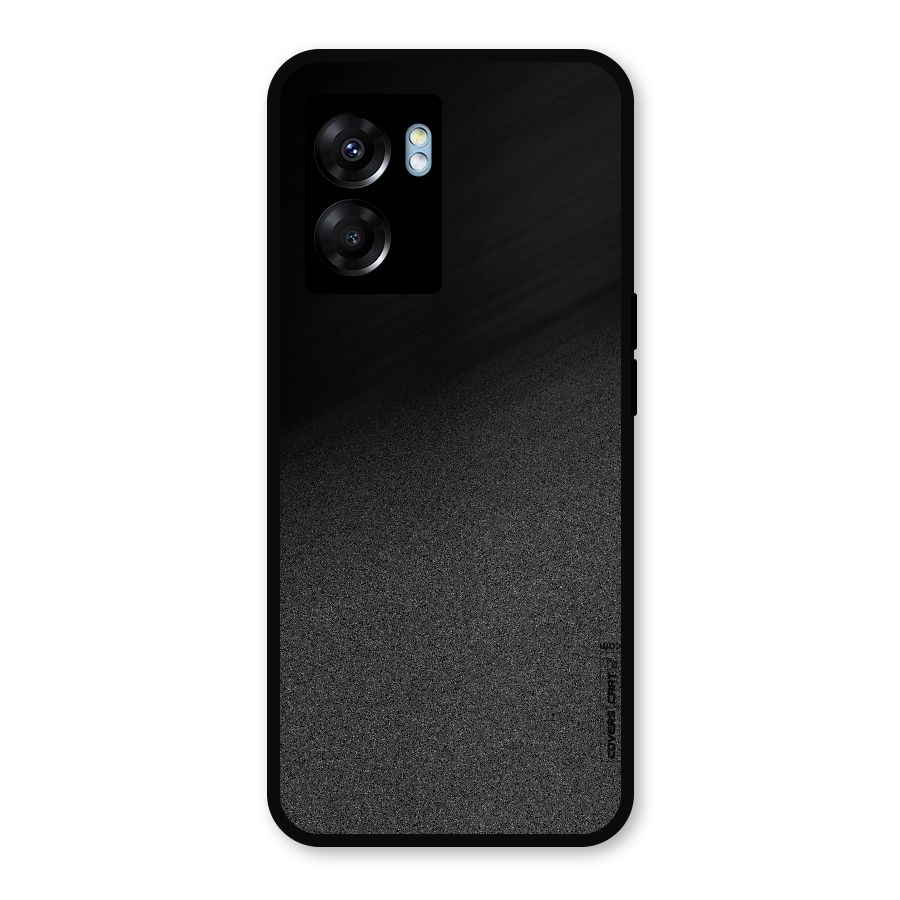 Black Grey Noise Fusion Metal Back Case for Oppo K10 (5G)