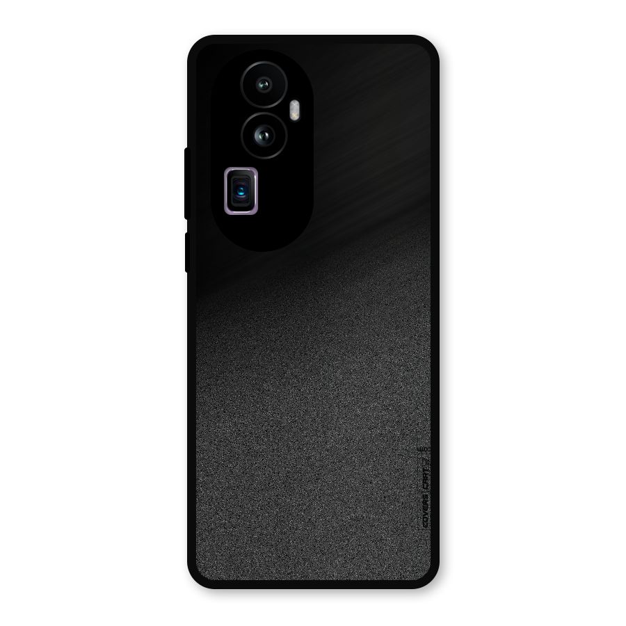 Black Grey Noise Fusion Metal Back Case for Oppo Reno10 Pro Plus