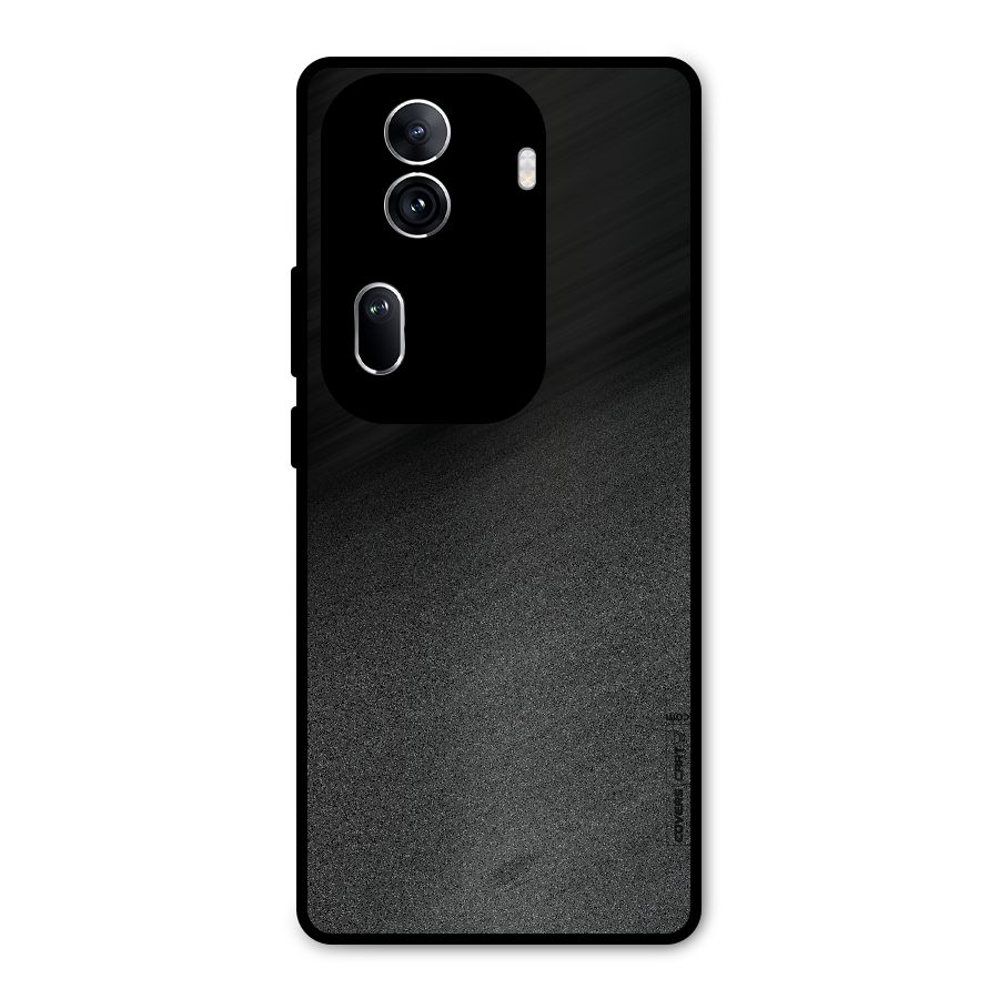 Black Grey Noise Fusion Metal Back Case for Oppo Reno11 Pro 5G
