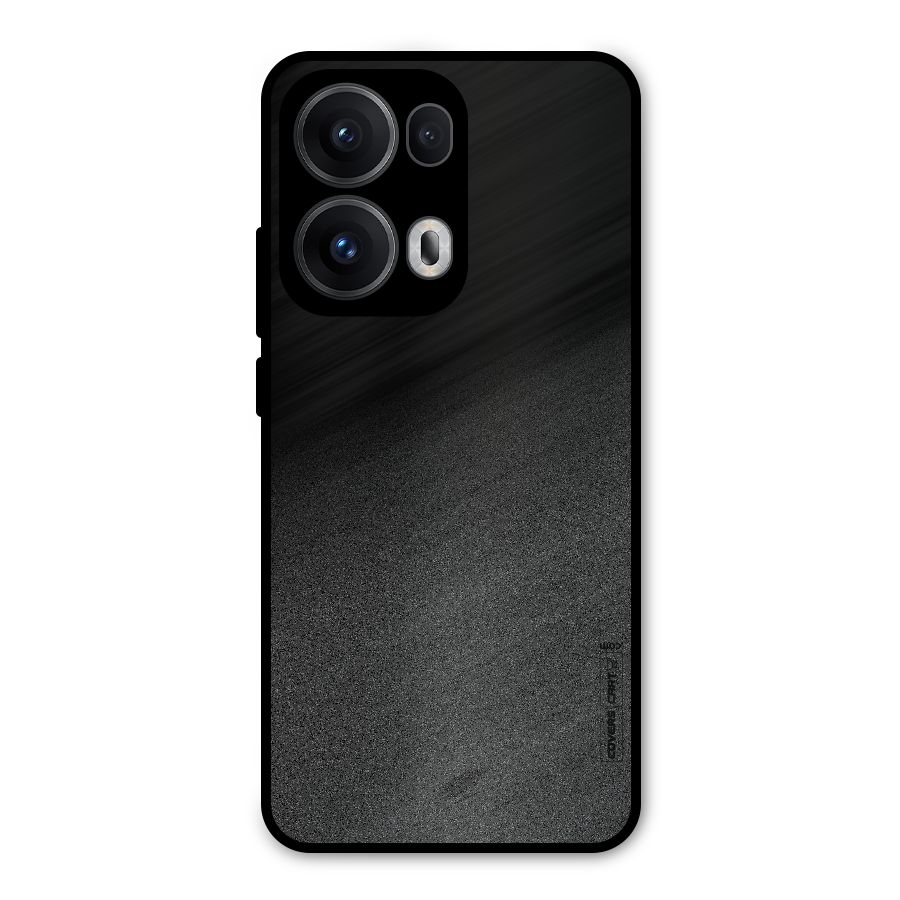 Black Grey Noise Fusion Metal Back Case for Oppo Reno13 Pro