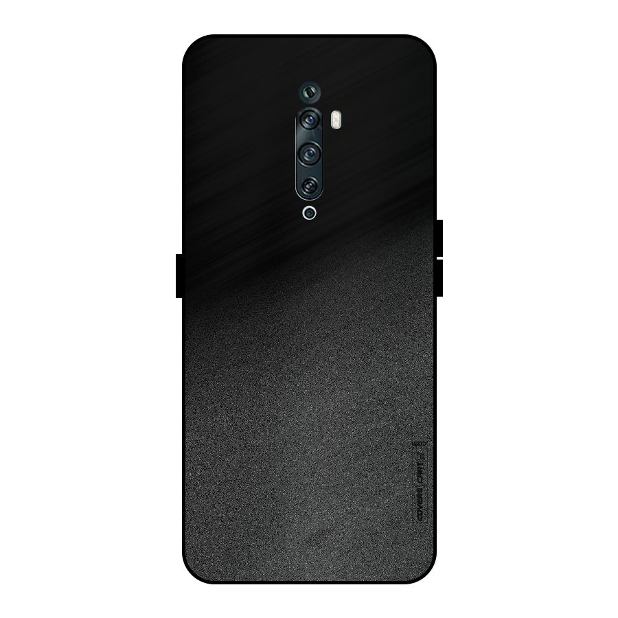 Black Grey Noise Fusion Metal Back Case for Oppo Reno2 Z