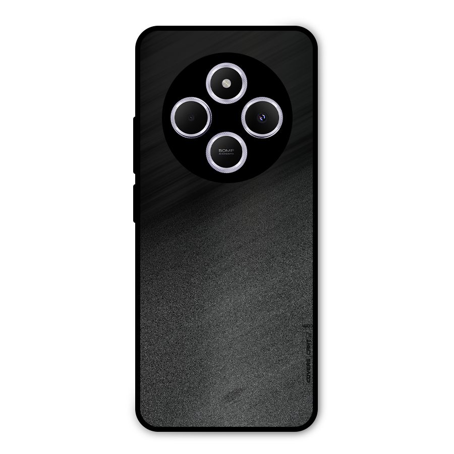Black Grey Noise Fusion Metal Back Case for Poco C75 5G
