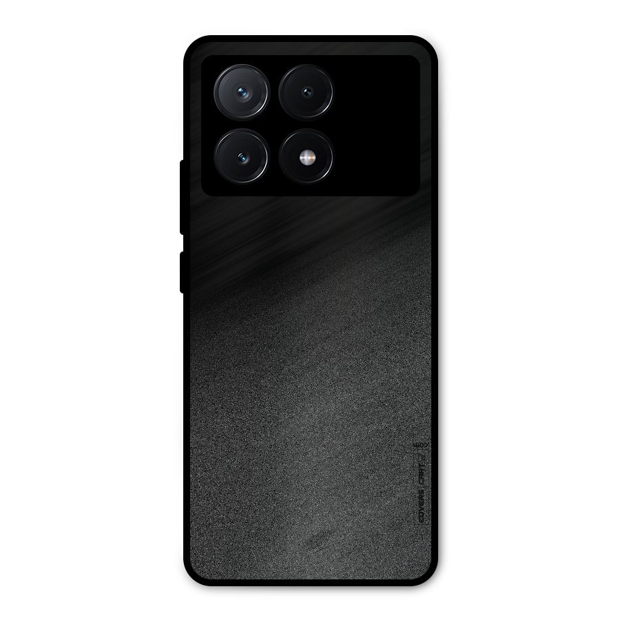 Black Grey Noise Fusion Metal Back Case for Poco X6 Pro
