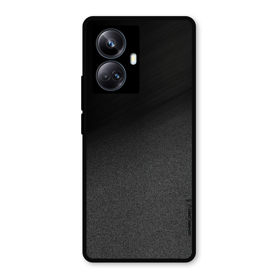 Black Grey Noise Fusion Metal Back Case for Realme 10 Pro Plus