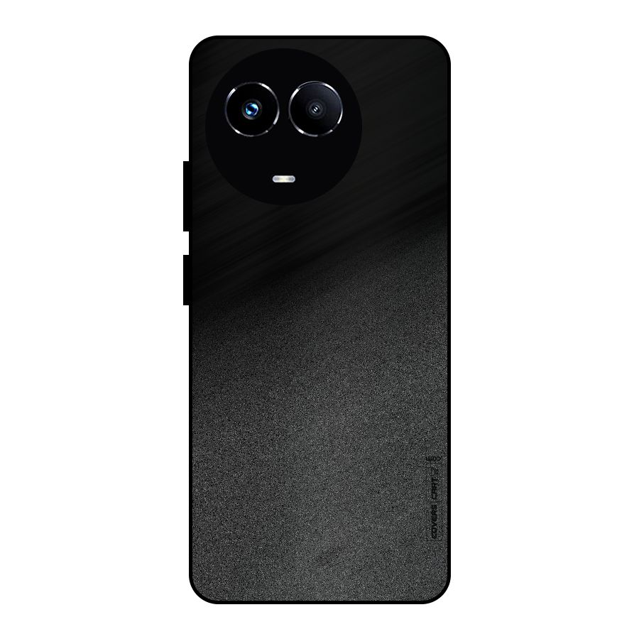 Black Grey Noise Fusion Metal Back Case for Realme 11 5G