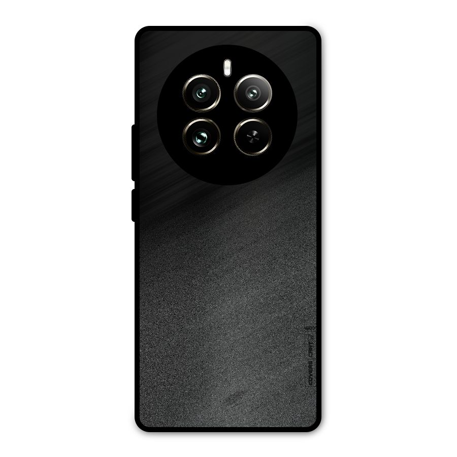 Black Grey Noise Fusion Metal Back Case for Realme 12 Pro