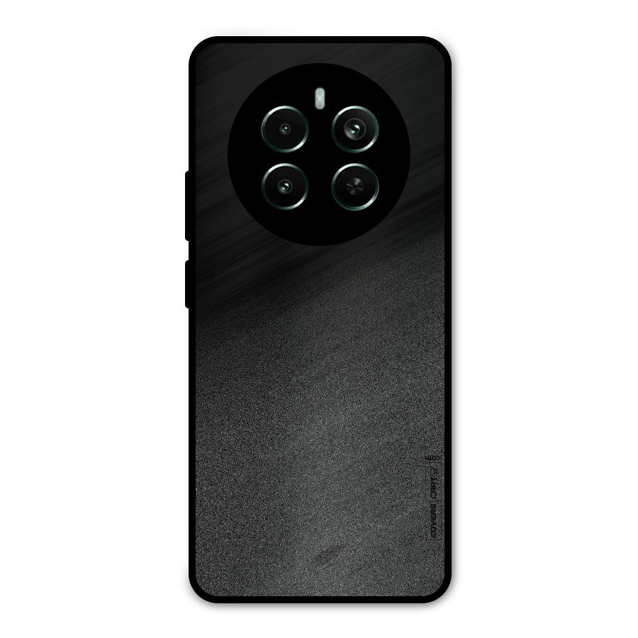 Black Grey Noise Fusion Metal Back Case for Realme 12 Pro Plus