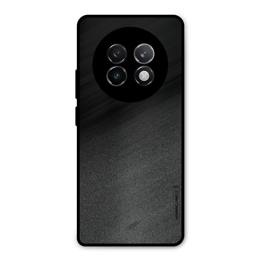 Black Grey Noise Fusion Metal Back Case for Realme 13 Plus