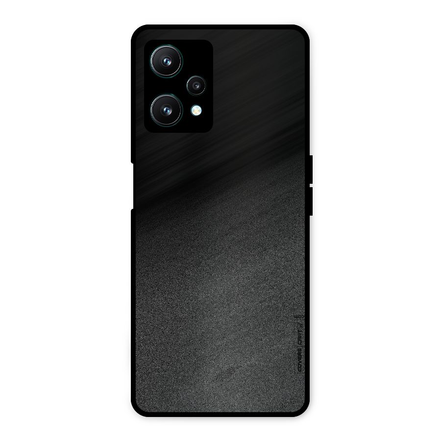 Black Grey Noise Fusion Metal Back Case for Realme 9 Pro 5G