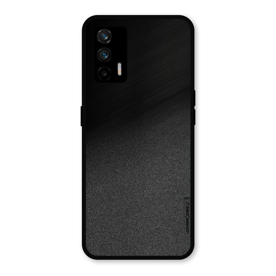 Black Grey Noise Fusion Metal Back Case for Realme GT 5G