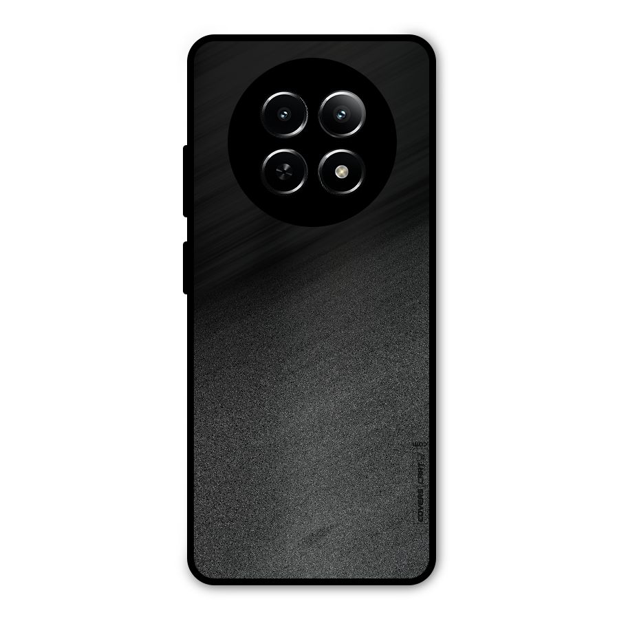 Black Grey Noise Fusion Metal Back Case for Realme Narzo 70x 5G