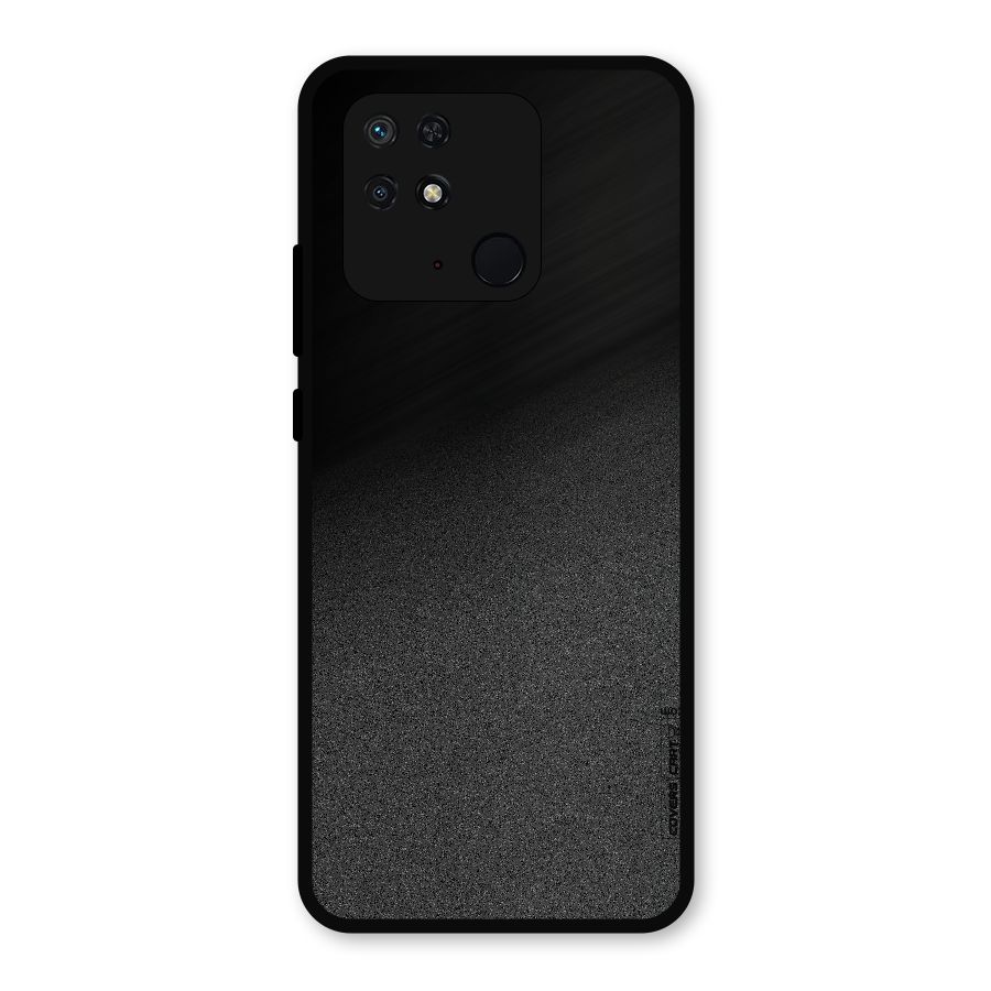 Black Grey Noise Fusion Metal Back Case for Redmi 10