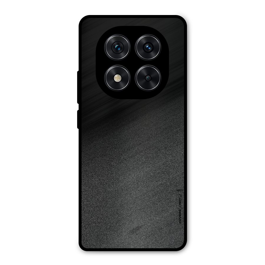 Black Grey Noise Fusion Metal Back Case for Redmi Note 14 Pro 5G