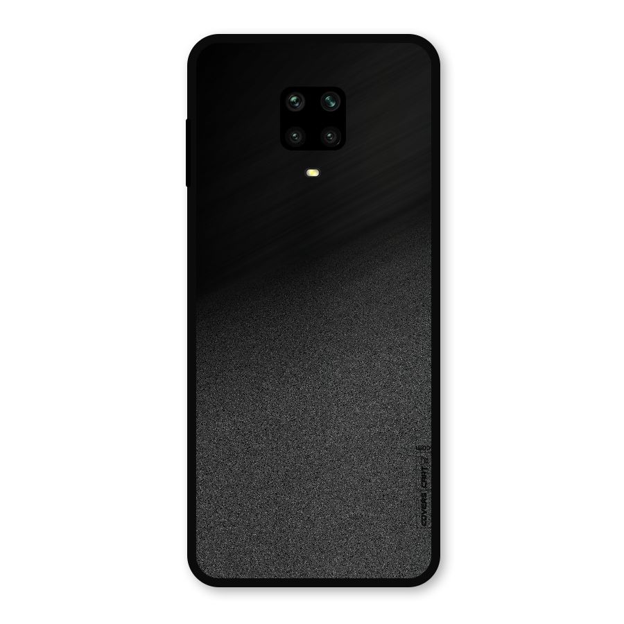 Black Grey Noise Fusion Metal Back Case for Redmi Note 9 Pro Max
