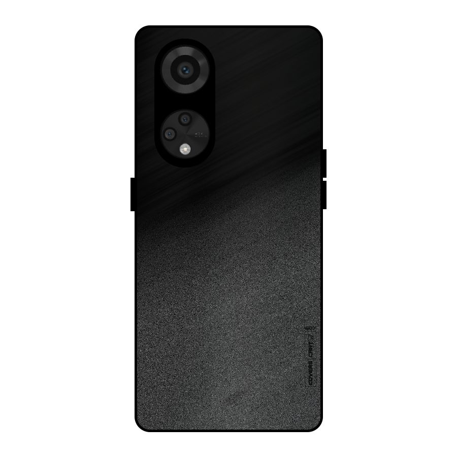 Black Grey Noise Fusion Metal Back Case for Reno8 T 5G