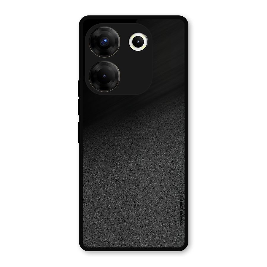 Black Grey Noise Fusion Metal Back Case for Tecno Camon 20